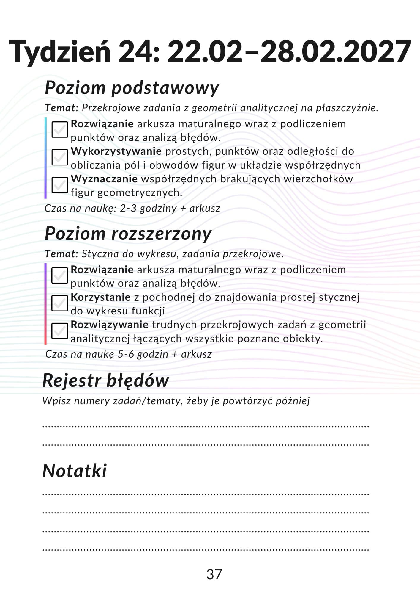 Planer Maturalny 2027 — strona 8